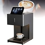 CVNIMV Kaffee-Latte-Art-Maschine, 600-Dpi-Bilddrucker mit Tintenpatrone, lebensmittelechter Kaffeedrucker, individueller mehrfarbiger Bilddruck, für Kuchendesserts, DIY-personalisierte Dekoration