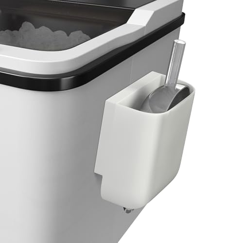 Neepanda Small Ice Scoop Holder for Ice Machine & Freezer Self-Adhesive Scoop Holder Fits Countertop Ice Makers Ice Cream Scoops Kitchen Food Scoops (Ice Spoon not Included)