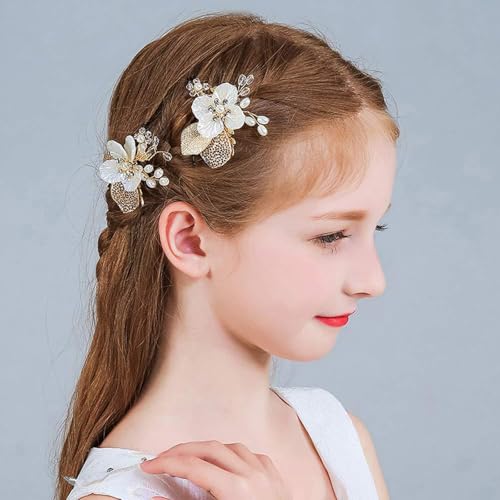 Pentes de cabelo de daminha de casamento, presilhas de cabelo de strass para noivas, acessórios de c