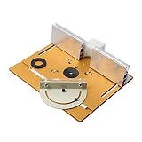 La plaque d'insertion de la table de toupie est en aluminium très résistant, qui peut être utilisée pendant des années sans rouille ni déformation.