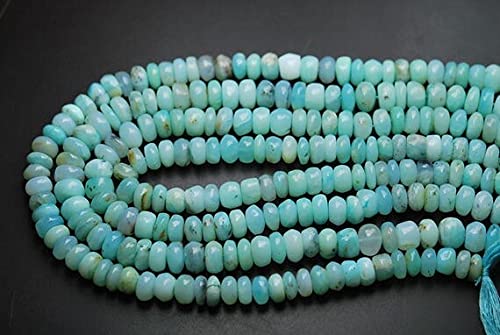Opale bleue du Pérou 8mm LKBEADS pour collier d'été et bijoux bohèmes