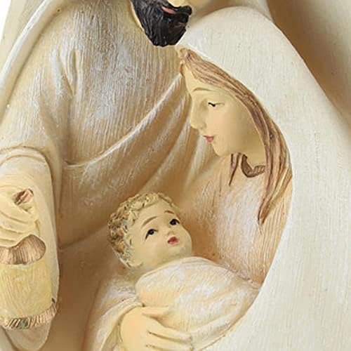 Ruilonghai Nativity Scene Christmas Decoration, Sculpted Style With Joseph, Mary Hold Baby Jesus, Detailed Nativity Craft For Holiday Decor And Christmas Eve Decor