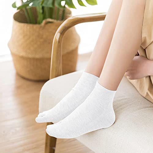 Image of Artfasion Women Flip Flop Socks - Tabi Ankle Sock Colorful Two Toe Finger Running Socks for Womens Girls