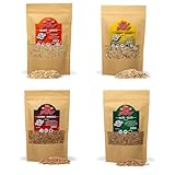 BWAY Legno per Affumicatore da Cucina - 4x400ml di Olivo, Arancio, Mandorlo e Limone | Ebo...