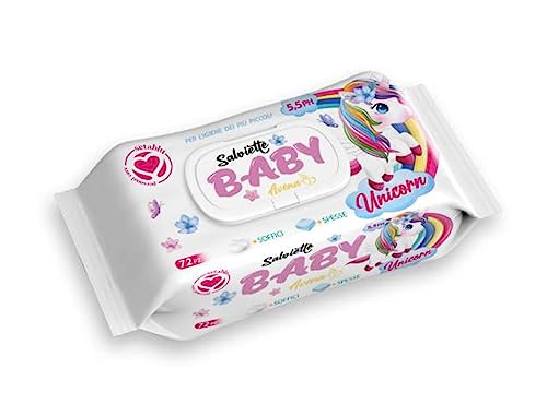 Esseci Italia Salviettine Baby 72Pz Avena Unicorno, Come Da Foto