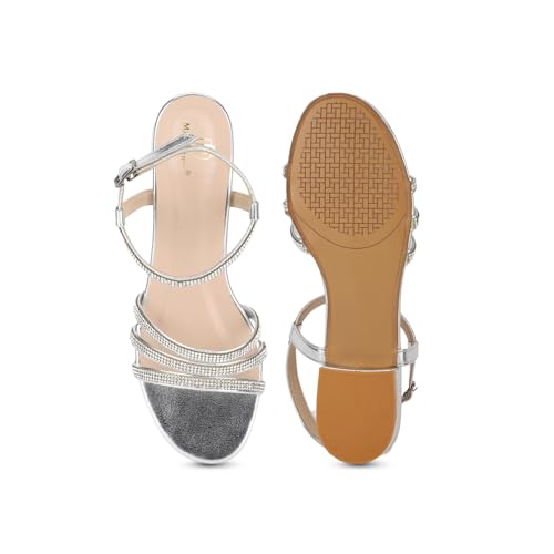 Image of Marc Loire Embellished Flat Fashion Sandals for Women