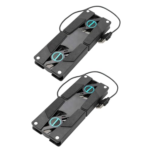 Base refrigerante portátil con ventiladores duales USB miniatura 1