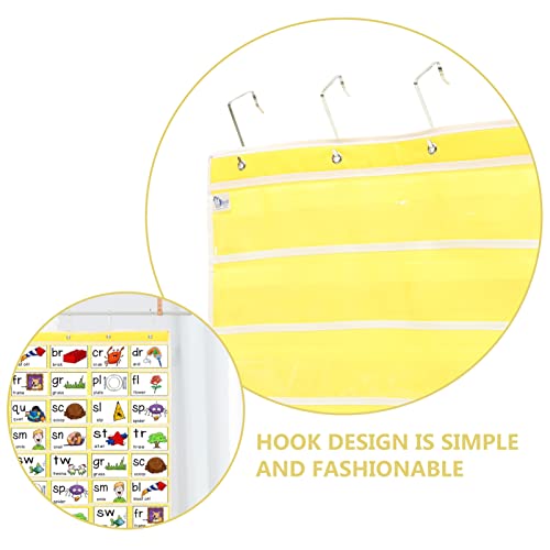 STOBOK 2 peças tabelas de bolso padrão transparente com 8 bolsos quadro de bolso pesado pendurado co