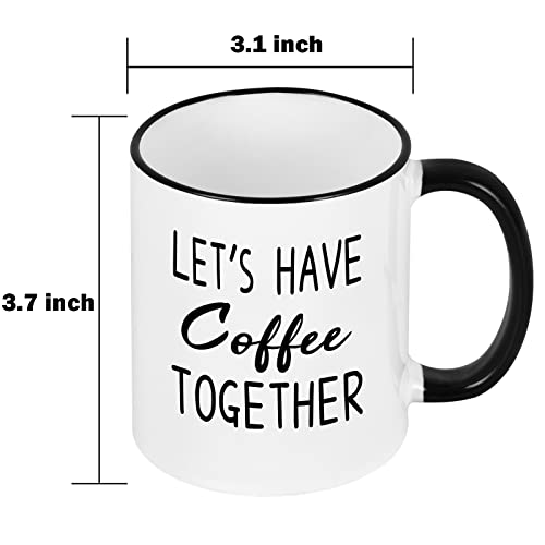 Maustic Let's Have Coffee Together For The Rest Of Our Lives Coffee Mugs Set, Engagement Wedding Newlywed Gifts For Couples, His And Hers Mr And Mrs Gifts, Bridal Shower Gifts, 11 Oz #TOP6