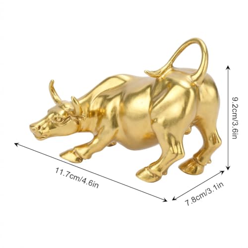 Figura de Toro de Bronce Decorativa para Escritorio miniatura 2