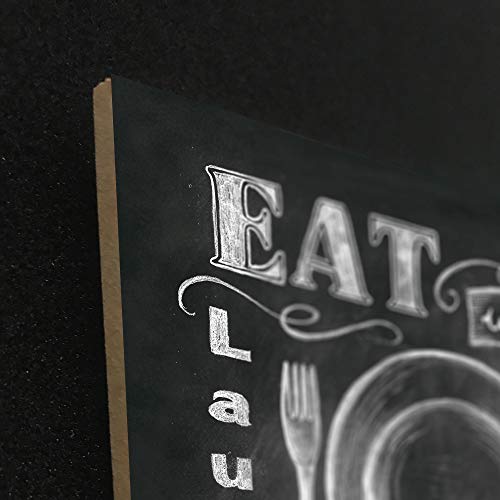 Beautiful, Fun, Chalkboard Kitchen Signs; Messy Kitchen, Heart Of The Home, Spice Of Life, And Cook Much; Four 8X8In Mdf Mounted Prints; Ready To Hang! #TOP6