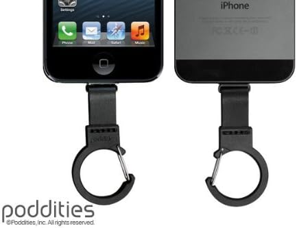 iphone5 strap|poddities - Leather Carabiner Strap black|cell phone strap