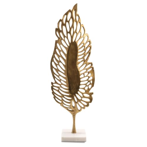Escultura Primavera Hoja Dorada Alta 27.5 in miniatura 4