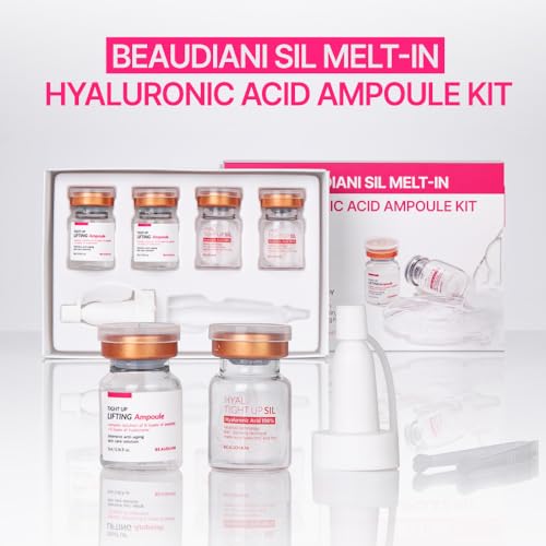 BEAUDIANI Sil Melt-In Hyaluronic Serum & Ampoule Kit, 2 Session Intensive Hydration Program Korean Skincare Melt-In Hyaluronic Thread Serum - Image 2