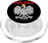 Polska Polonia Águila Polonia Orgullo Raíces PopSockets PopGrip para MagSafe