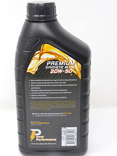 Aceite para motor Power Performance 20W-50 1 Quart miniatura 2