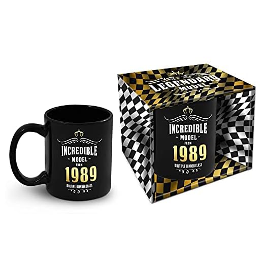 Taza de cumpleaños con año de nacimiento 1989