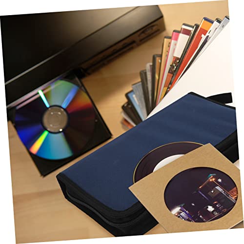 NOLITOY 7 Peças bolsa de CD de pano oxford saco organizador de armazenamento de disco recipiente de