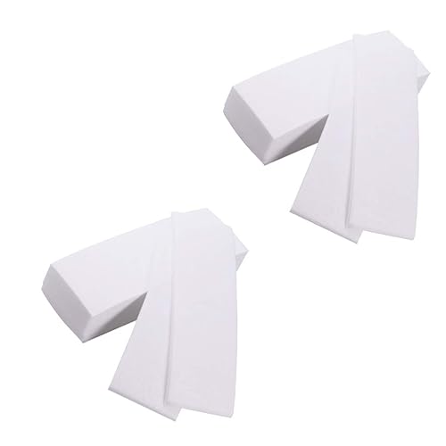 Miniatura 5 de 2 paquetes de 160 unidades de tiras de depilación de papel encerado bandas para depilar con cera papel depilatorio flexible crema depilatoria para