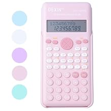 Scientific Calculators for Students, 240 Functions 2-Line Standard Scientific Calculator, Cute School Office Supplies,Math Calculator for School Pink