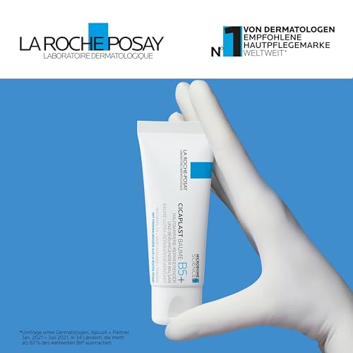 La Roche Posay Reparierende Wundsalbe für geschädigte, irritierte Haut, Für Körper, Gesicht und Lippen, Mit Dexpanthenol, Tribioma und Thermalwasser, Cicaplast Baume B5+, 40 ml