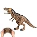 deAO RC Dinosauro Inteligente Multifunzione Robot Radiocontrollato con Movimenti, Suoni e Effetto Fumo Giocattolo Elettronico Multifunzionale (T-Rex)