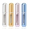 Bouteille Vaporisateur de Parfum de Voyage 5ml, 4PCS Vaporisateur Parfum Vide Rechargeable, Mini Portable Voyage Parfum Atomiseur Bouteille, Facile à Ingérer, Etanchéité Solide
