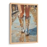 Canvas Lab | Silver Cowgirl by Fluidys | 11 x 15 in |...