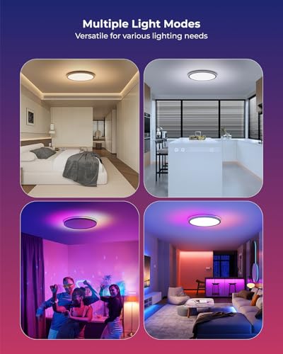Matane LS-CL-G4-24W-DIM-APPICRGB Smart Led Ceiling Light Wifi, Rgb Ceiling Light Fixture thumb #7