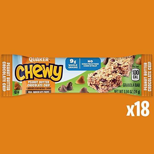Quaker Chewy Peanut Butter Chocolate Chip Granola Bars, 15.2 OZ