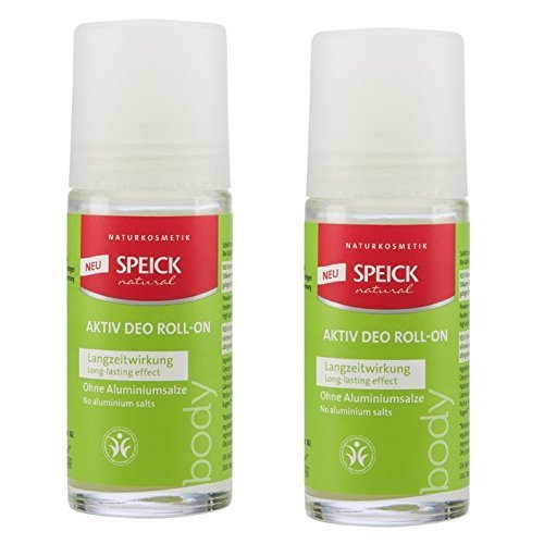 SpeickNatural Aktiv Roll-On Deodorant Pack of 2 (2 x 50 ml) (Organic, Vegan, Natural Cosmetic) Deodorant Roller x 2