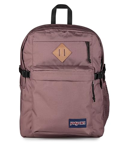 Image of JanSport Main Campus Backpack - Travel or Work backpack w 15-Inch Laptop Sleeve and Dual Water Bottle Pockets, Mahogany Haze