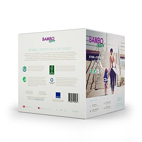 Bambo Nature Eco Friendly Baby Diapers Classic for Sensitive Skin, Size 6 , 22 Count, Pack of 2