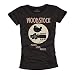 Produktbild MAKAYA Vintage Musik T-Shirt Damen - Woodstock - Schwarz Hippie Top mit Aufdruck für Frauen/Mädchen Größe L