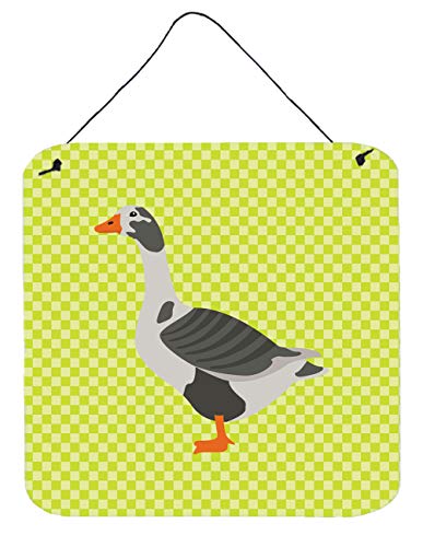 Caroline's Treasures BB7721DS66 West of England Goose Green Wall or Door Hanging Prints Aluminum Metal Sign Kitchen Wall Bar Bathroom Plaque Home Decor, 6x6, Multicolor