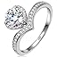 Moissanite - White Gold Plated 925 Sterling Silver