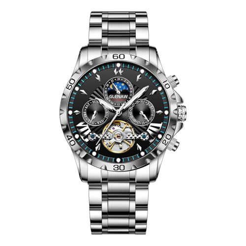 Montre automatique pour homme mécanique multifonction 24 heures