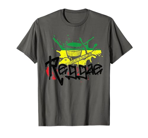 Reggae Música Rasta Rastafari Jamaicana Camiseta