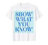Retro Stripes Show What You Know Test Day Teachers Kids T-Shirt
