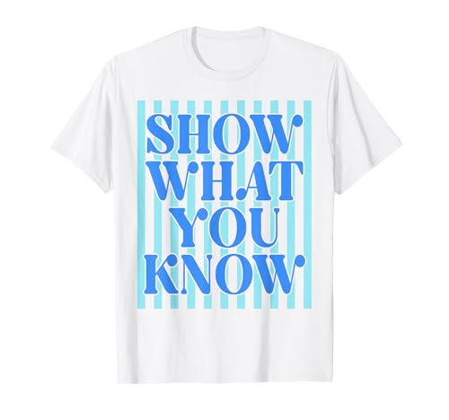 Retro Stripes Show What You Know Test Day Teachers Kids T-Shirt
