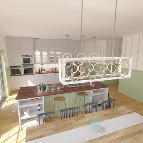 Hunter Fan Company 19098 Gablecrest Chandelier, Painted Concrete #TOP1