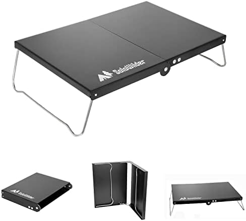 SoloWilder Tinybee Camping Table Aluminum Folding Table Outdoor Lightweight Picnic Table ltralight Backpacking Table