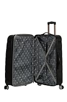 Rockland Melbourne Hardside Expandable Spinner Wheel Luggage, Checked Large 28", Black — image 8