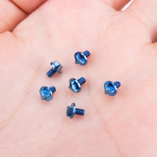 Saidian SD833 6Pcs Titanium Blue Screw Set Knife Handle Screws thumb #2