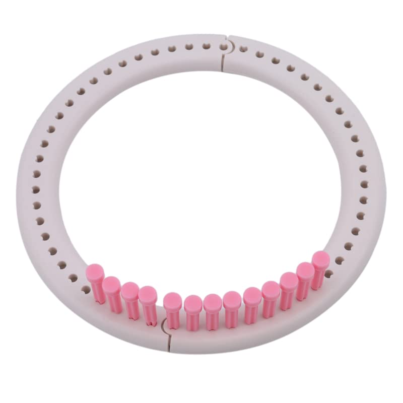 Telares De Tejer,Kit De Tejer Telar Bricolaje Herramienta de punto a mano con sombrero redondo Knitting tejido de punto Kit de telar de punto 1 hilado de lana Aguja de punto Hobby Máquina de tejer Her
