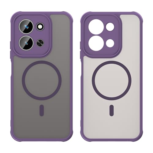 Image of Compatible with REDMI 15C (171mm) Case Cover,Compatible with MagSafe,Anti-Fall,Compatible with Xiaomi Poco C85 4G 25078PC3EE Cell Protective Phone Case Purple