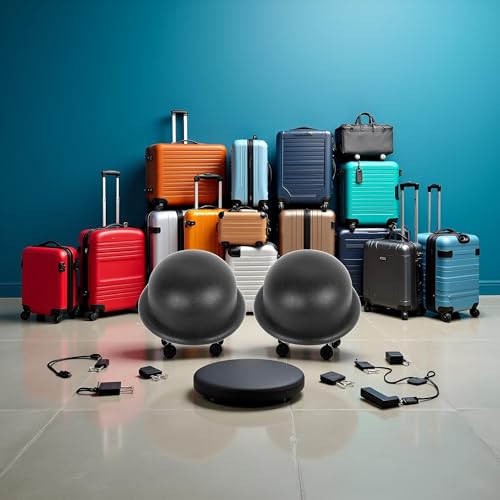 Image of Black 1Pair Replacement Plastic Stud Luggage Feet Pads, Luggage Replacement Parts for Luggage Bags Suitcase Stand Feet Luggage and Travel Gear Luggage and Travel Gear Travel Accessories