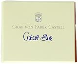 besondere Farbtiefe Graf von Faber-Castell Tintenpatronen – Carbon-Schwarz (6 Stück) Ink Cartridges Cobalt Blue (Pack of 6)