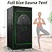 Poolergetic Portable Saunas Tent Full Size Steam Sauna for Home Relaxation, Large Size Sauna with 2.6l Steam Machine, Remote Control
