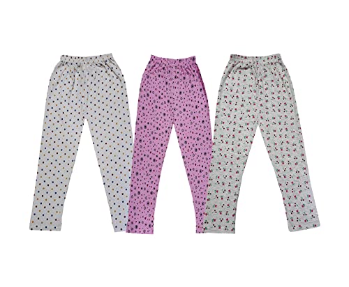 Image of KAYU Kids 100% Cotton Printed Capri for Girls - Regular Fit [Pack of 3]